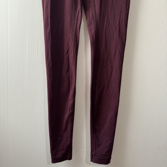 Lululemon Burgundy Reversible High Rise Pant Leggings Size 4 Women’s - Picture 12 of 14